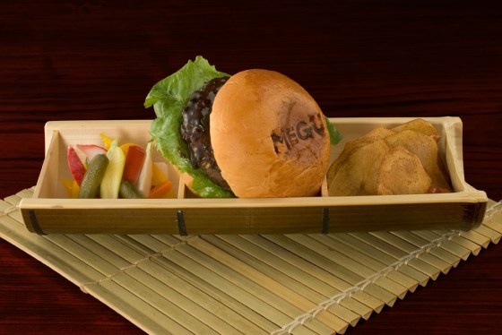 Megu is one of New York's priciest Japanese restaurants—and that's saying something. Owner Hiro Nishida has created a remarkable $30 Burger Bento Box for lunch patrons at the Tribeca restaurant.